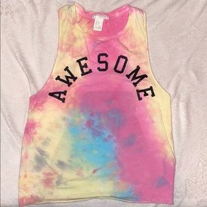 forever 21 tie dyed tank top